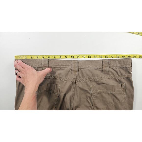 Columbia khaki men's hidden zip pocket straight pants chino casual 40 x 30 - Picture 6 of 6